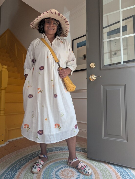 khara kapas Dresses & Skirts - Khara Kapas Soft Mul Cotton Dove Dress